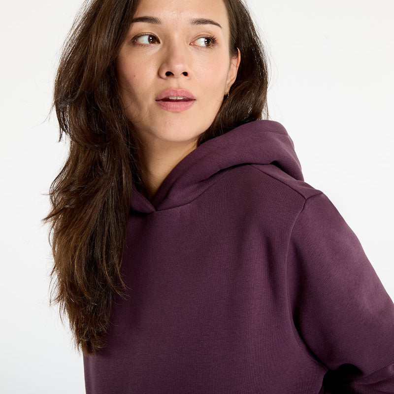 Urban Classics Ladies Fluffy Hoody Plum Purple