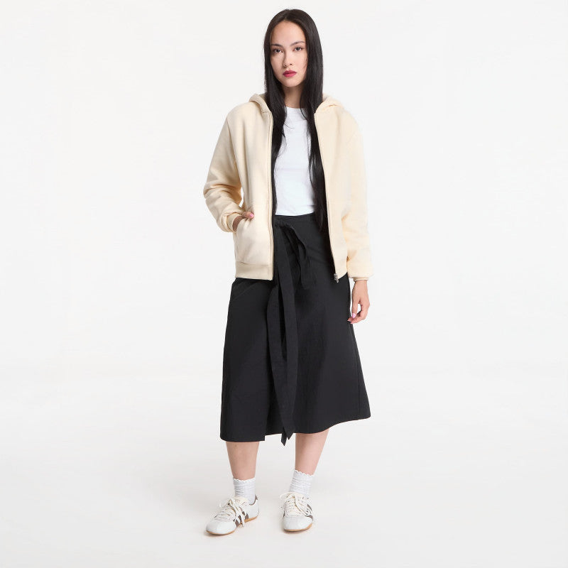 Urban Classics Fluffy Zip Hoody White Sand