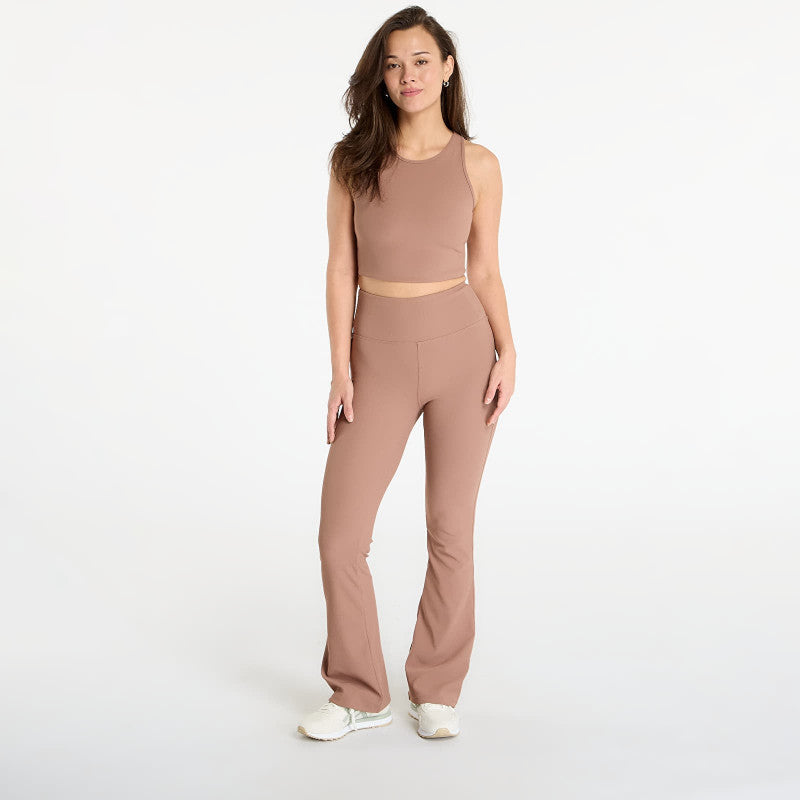 Urban Classics Ladies Sports Top Rib Light Brown