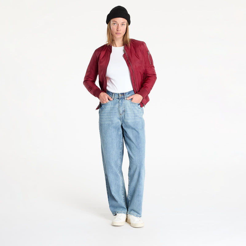 Urban Classics Ladies Basic Bomber Jacket Wine