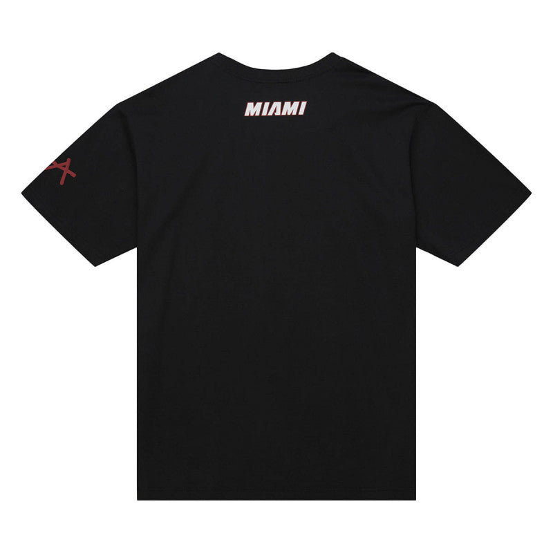 Mitchell & Ness NBA Heavyweight Premium Player Tee Vintage Logo Miami Heat Dwyane Wade