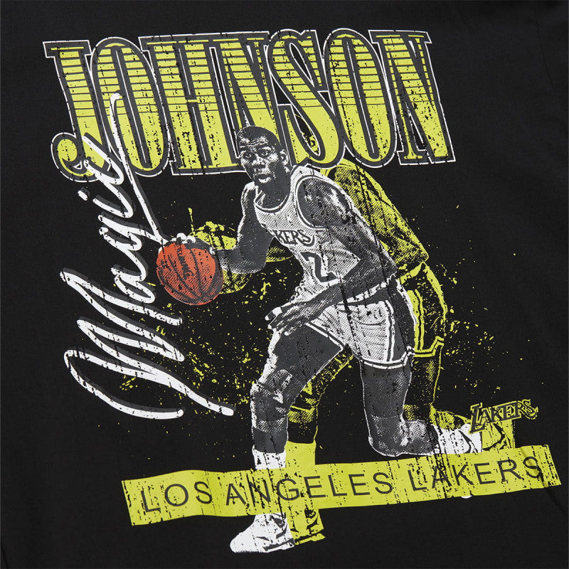 Mitchell & Ness NBA HW Neon Pop Player SS Tee Vintage Logo Los Angeles Lakers Magic Johnson