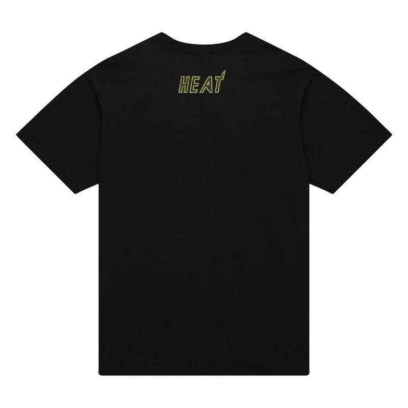Mitchell & Ness NBA HW Neon Pop Player SS Tee Vintage Logo Miami Heat Dwyane Wade