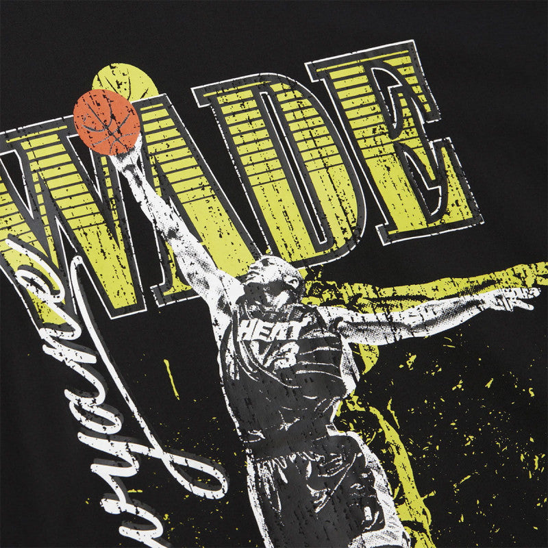 Mitchell & Ness NBA HW Neon Pop Player SS Tee Vintage Logo Miami Heat Dwyane Wade