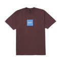 HUF Essentials Set Box Logo T-Shirt Eggplant