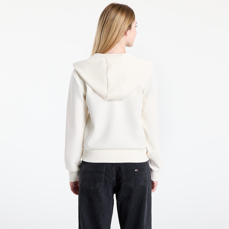 GUESS Olympe Full Zip Hoodie Sweatshirt Cream