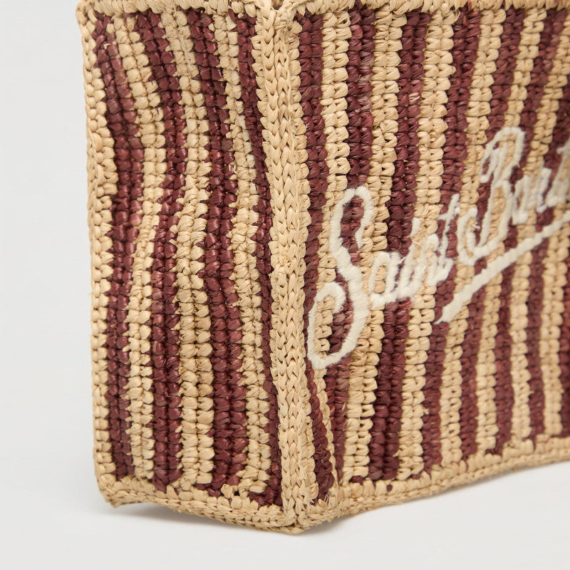 MC2 Saint Barth Vanity Mini Raffia Bag Stripes Mini V