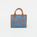 MC2 Saint Barth Vanity Bag Midi Bag Denim Grain Leather