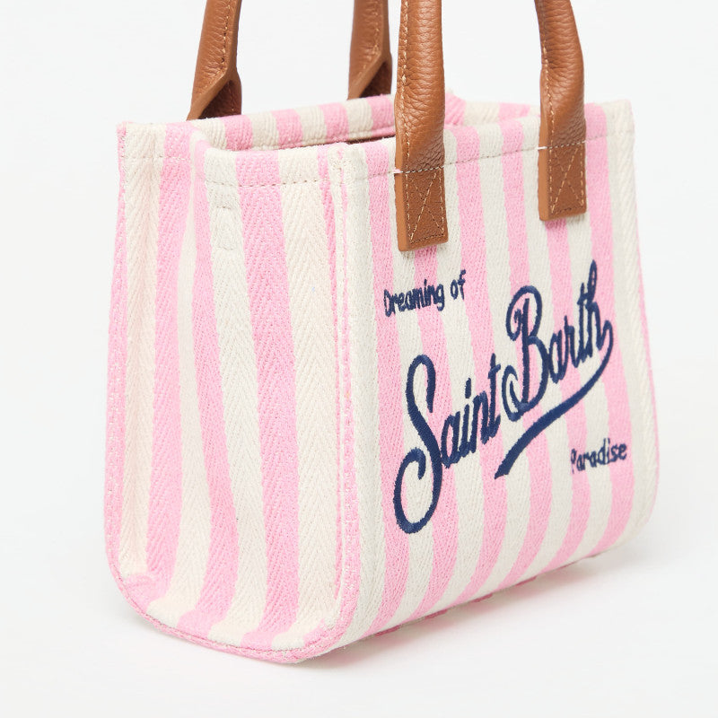 MC2 Saint Barth Vanity Bag Mini Bag HB Stripes Leather