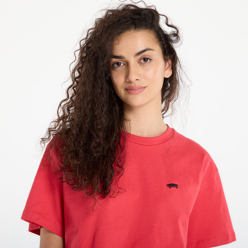 Vans Wmns Salton Relax Crop SS T-Shirt Crimson Haze