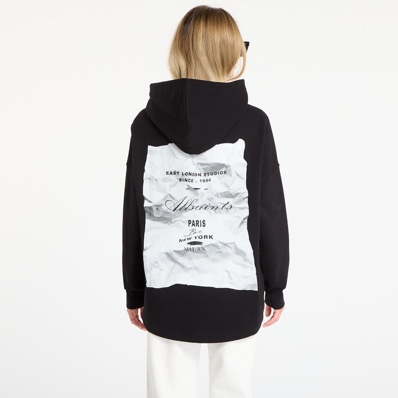 AllSaints Etti Scrunch Hoody Black