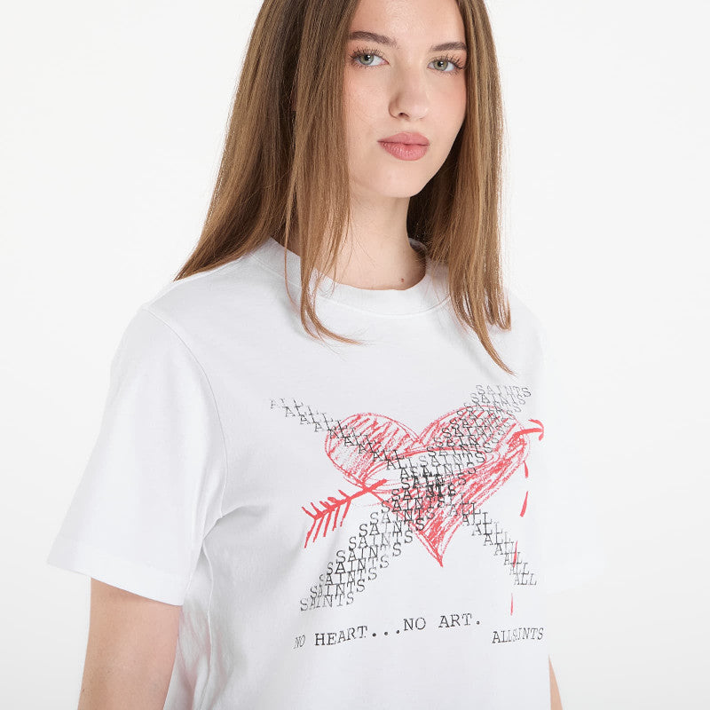 AllSaints Heartache Lisa Tee White