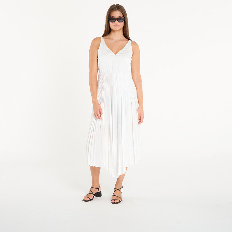 Sukienka AllSaints Jax Tee Dress Chalk White