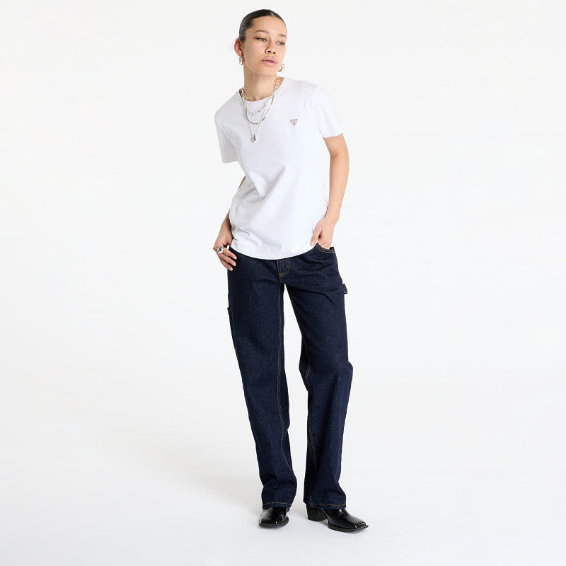 Guess JEANS Classic Mini Triangle Tee Pure White
