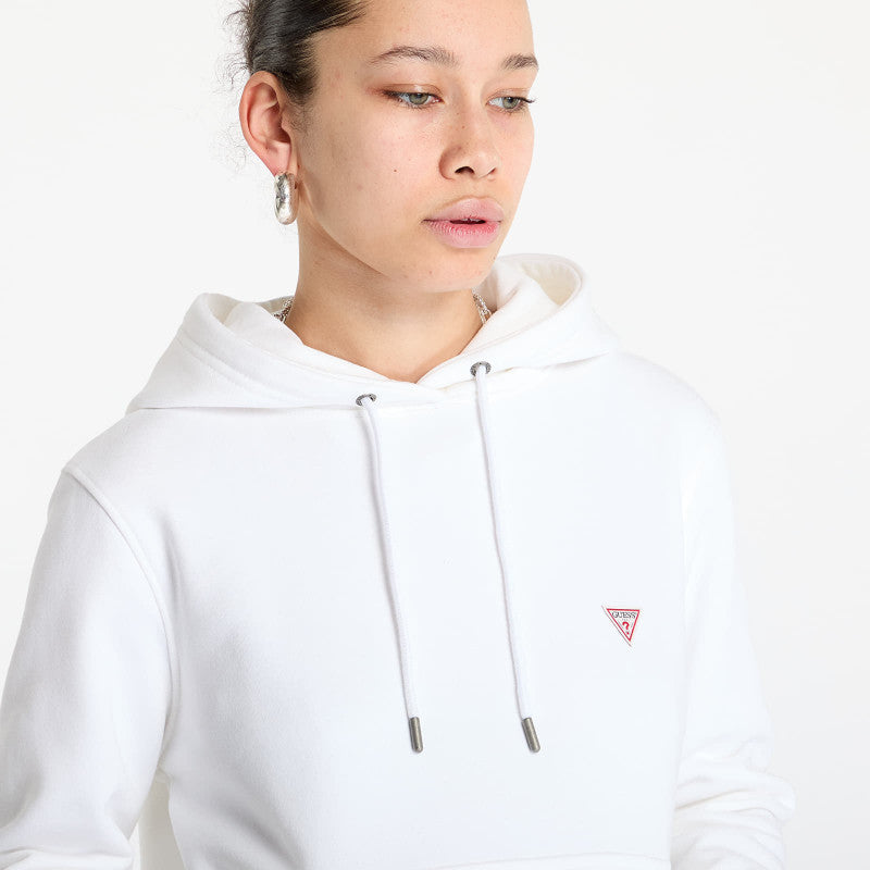 Guess JEANS Hood Reg Mini Triang Sweat Pure White