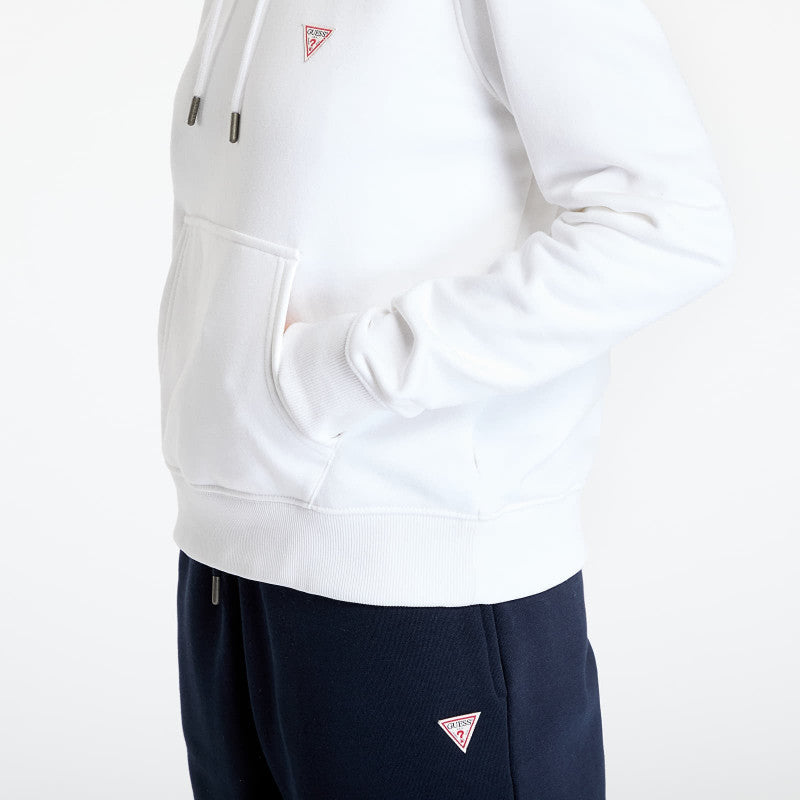 Guess JEANS Hood Reg Mini Triang Sweat Pure White