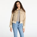 Guess Jeans Faux Shearling Jacket Beige