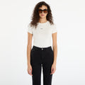 Guess Jeans Ss Cn Embro Slim Cream