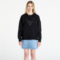 GUESS Ls Triangle Glitter Sweatshirt Black