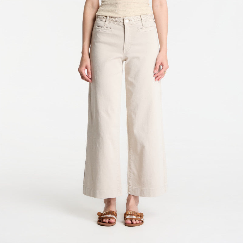 Jeansy GUESS Zoya Crop Leg Braided Jeans Lovers Beach