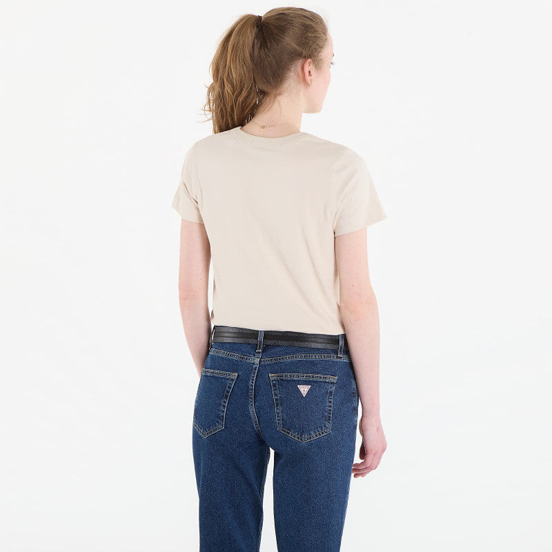 Guess Jeans Ss Cn 3D Guess Script Tee Warm Slate