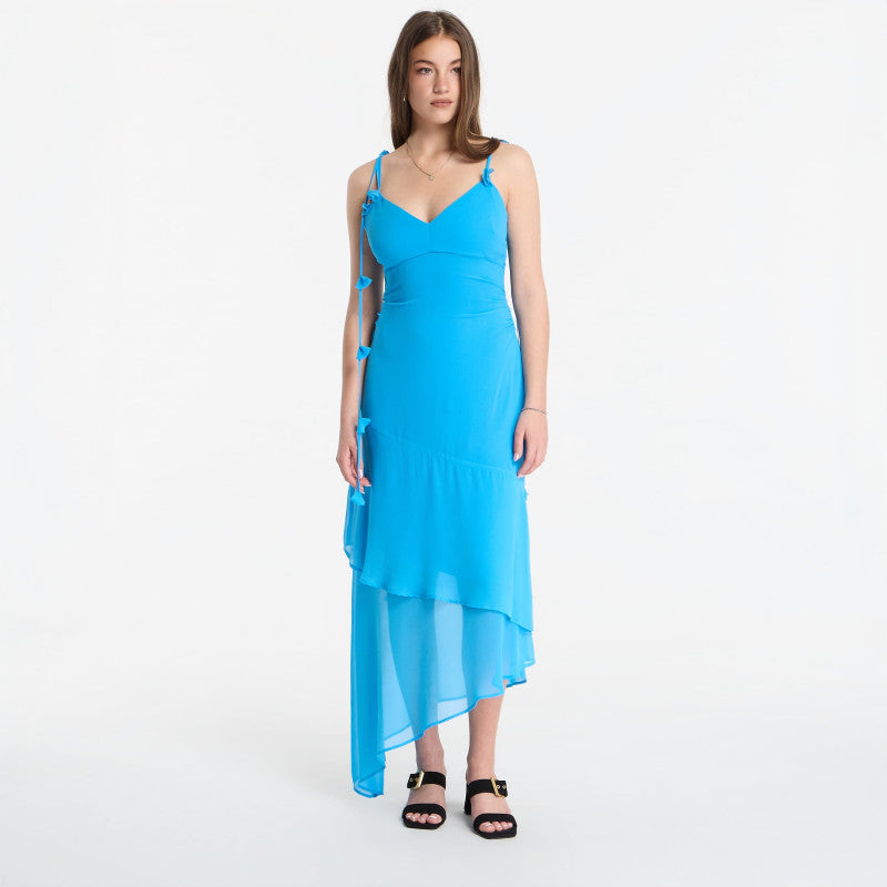 Sukienka GUESS Sl Stefani Dress Hydra Blue