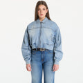 Guess Jeans Ls Anna Crop Bomber Jacket Cova