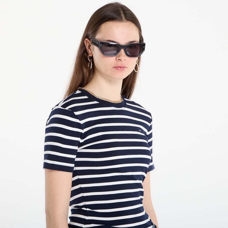 Tommy Hilfiger Slim Cody C-Nk S/S Tee Breton Stripe Dark Night/ Ecru