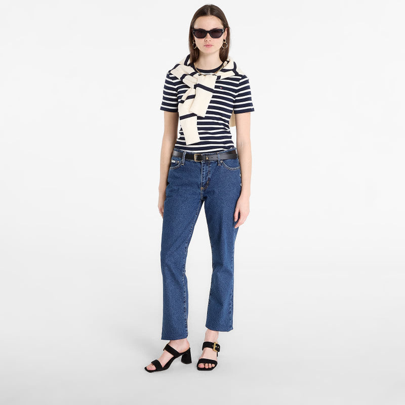 Tommy Hilfiger Slim Cody C-Nk S/S Tee Breton Stripe Dark Night/ Ecru