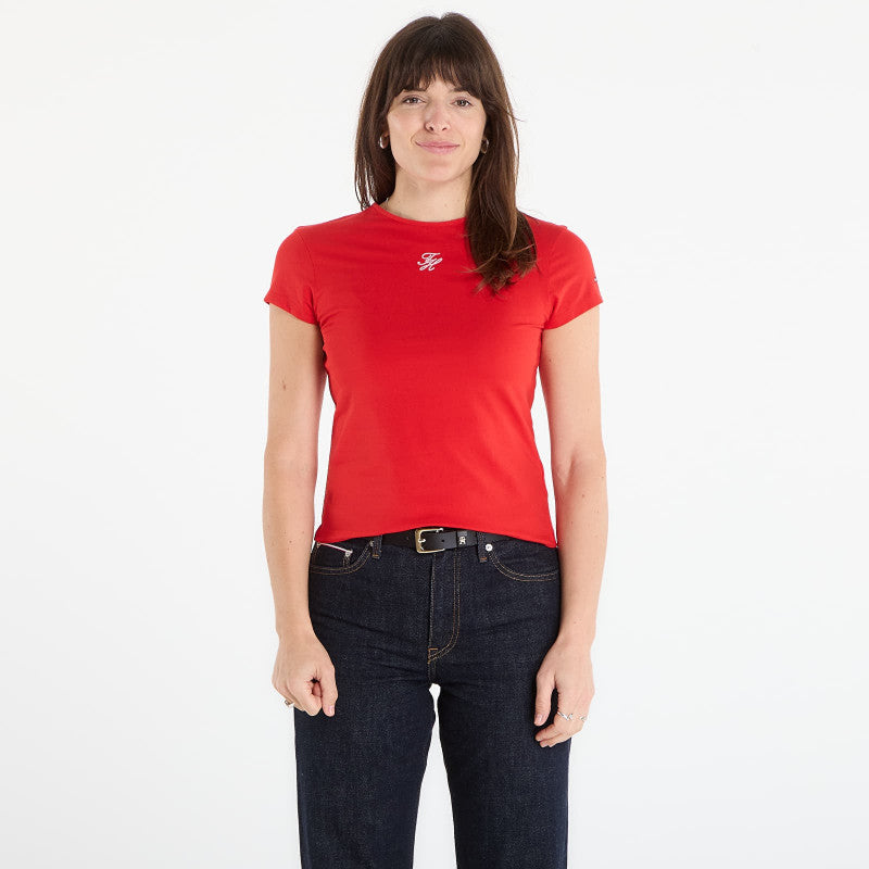 Tommy Hilfiger Script Slim Ss Tee Fireworks