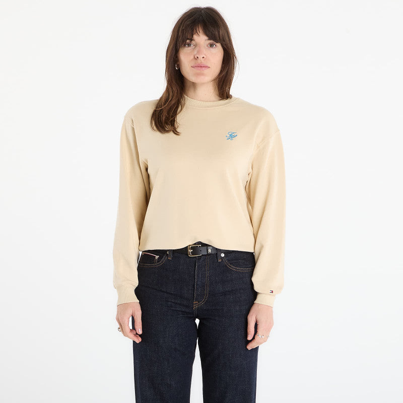 Tommy Hilfiger Script Reg Sweatshirt Country Ivory
