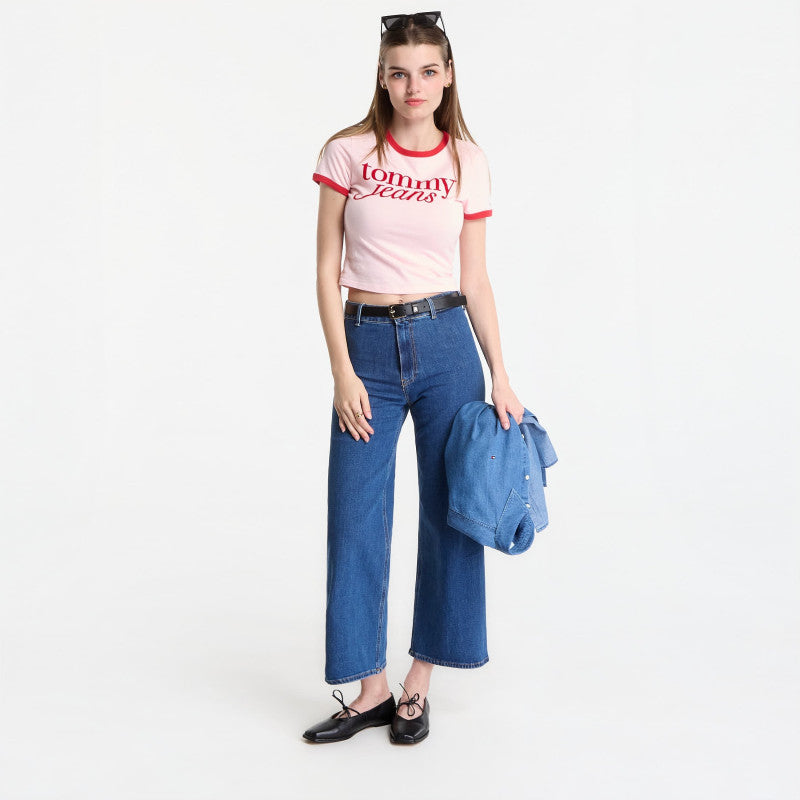 Jeansy Tommy Hilfiger Wide Leg Rian Hw Ankle Jeans Rian