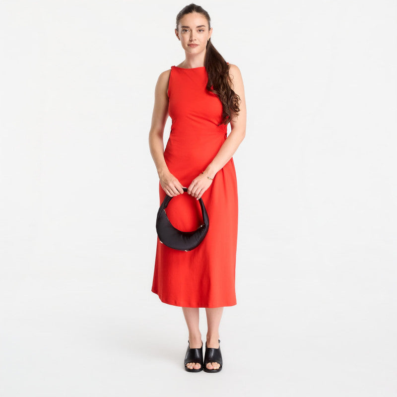 Sukienka Tommy Hilfiger Interlock Knot Detail Dress Fire Red