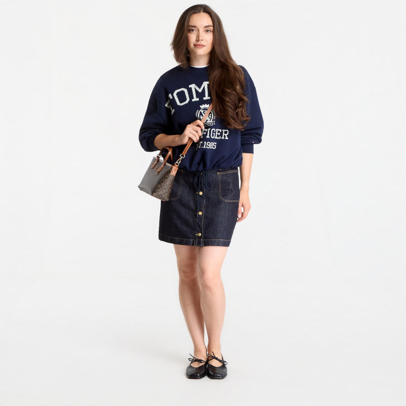 Tommy Hilfiger Varsity Crest Mdrn Sweatshirt Dark Night Navy