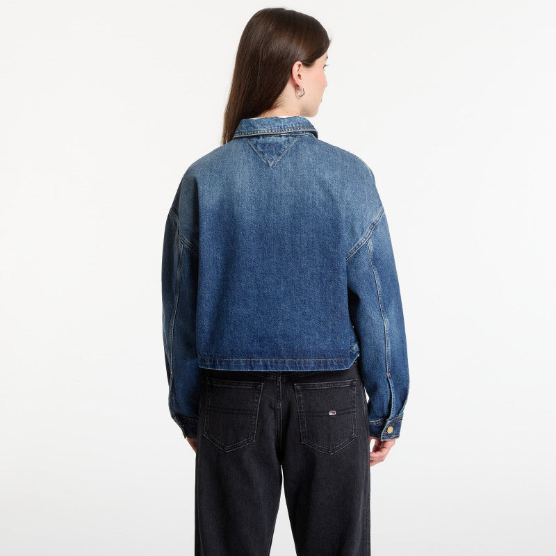Tommy Hilfiger Cropped Jacket Cam Mid Cam Mid