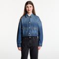 Tommy Hilfiger Cropped Jacket Cam Mid Cam Mid