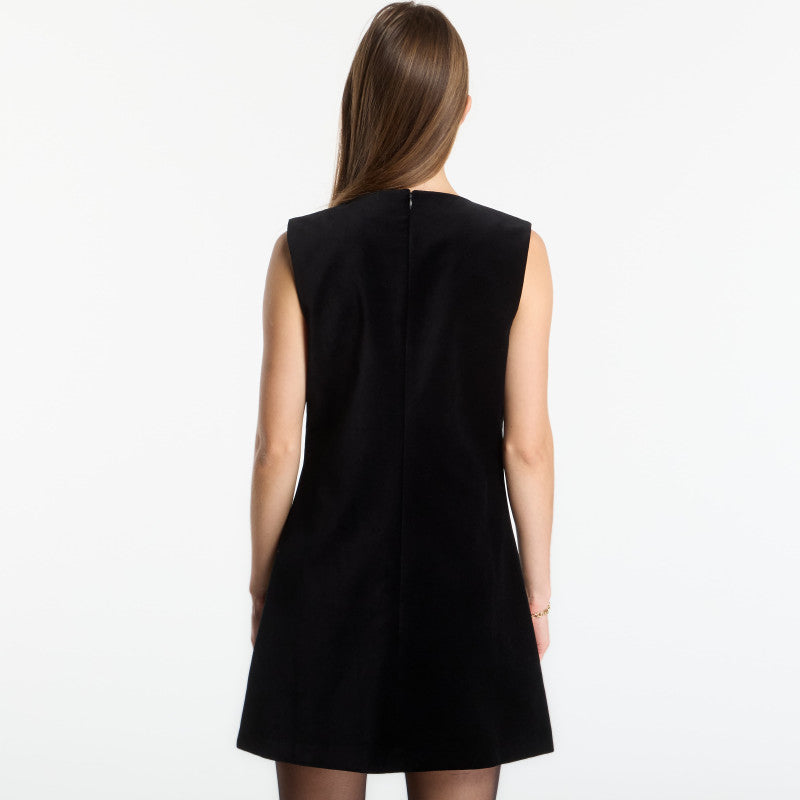 Sukienka Tommy Hilfiger Velvet Bow Dress Sleeveless Black